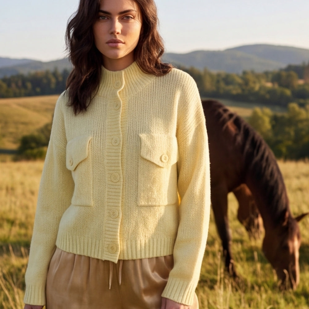 Cozy Button Knit Cardigan