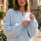 SOFT KNIT OVERSIZED CARDIGAN