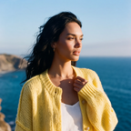 BUTTER YELLOW KNIT CARDIGAN