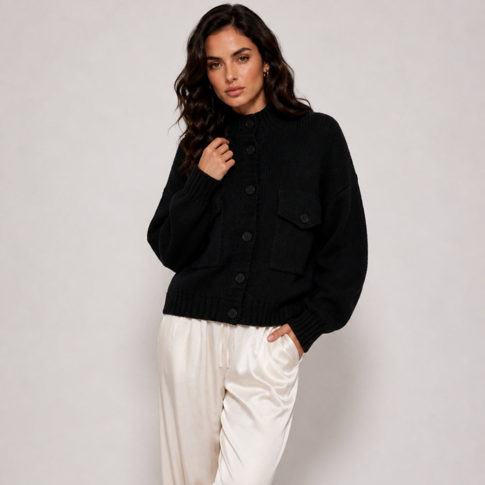Cozy Button Knit Cardigan