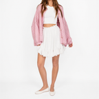 BLUSH. BUTTON KNIT CARDIGAN
