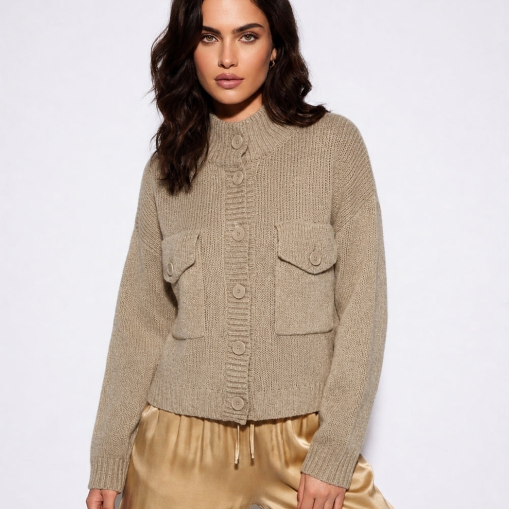 Cozy Button Knit Cardigan